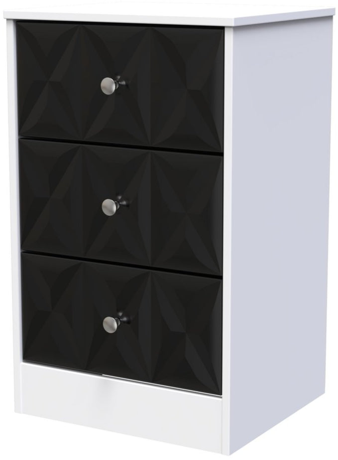San Jose 3 Drawer Bedside Table