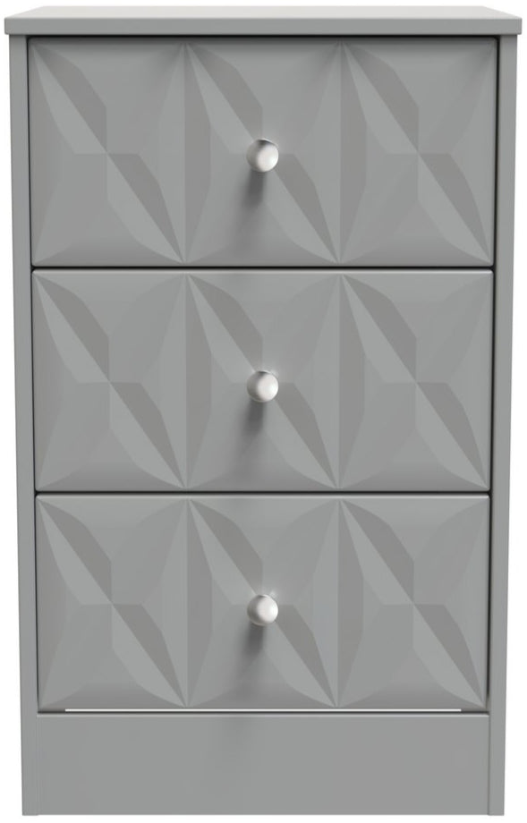 San Jose 3 Drawer Bedside Table