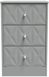 San Jose 3 Drawer Bedside Table