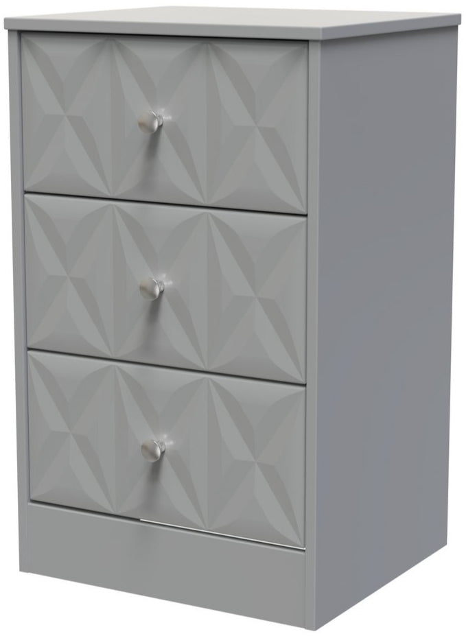 San Jose 3 Drawer Bedside Table