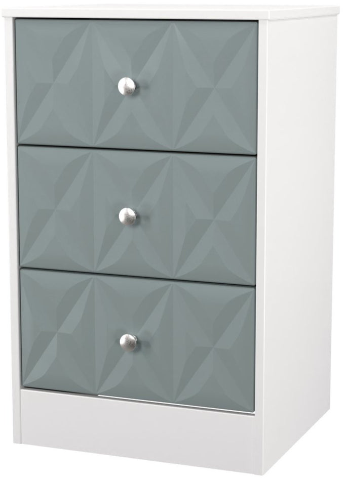 San Jose 3 Drawer Bedside Table