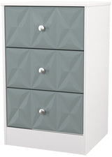 San Jose 3 Drawer Bedside Table