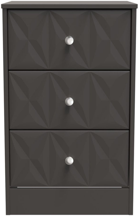 San Jose 3 Drawer Bedside Table