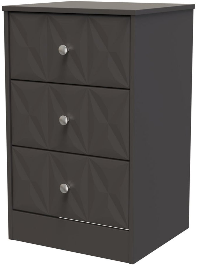 San Jose 3 Drawer Bedside Table