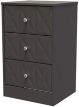 San Jose 3 Drawer Bedside Table