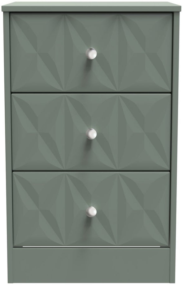 San Jose 3 Drawer Bedside Table