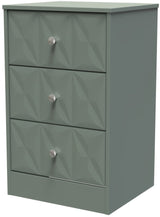 San Jose 3 Drawer Bedside Table