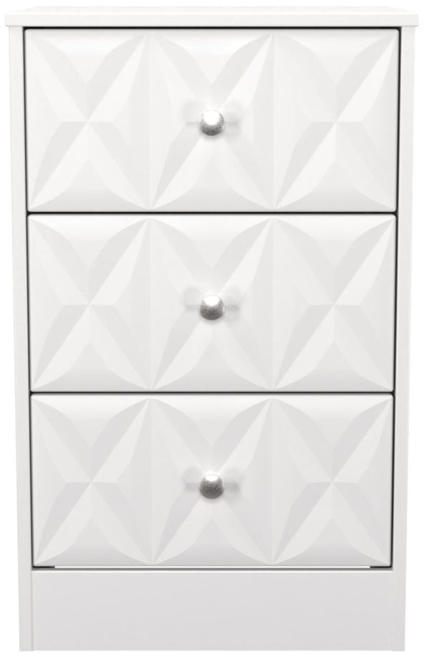 San Jose 3 Drawer Bedside Table