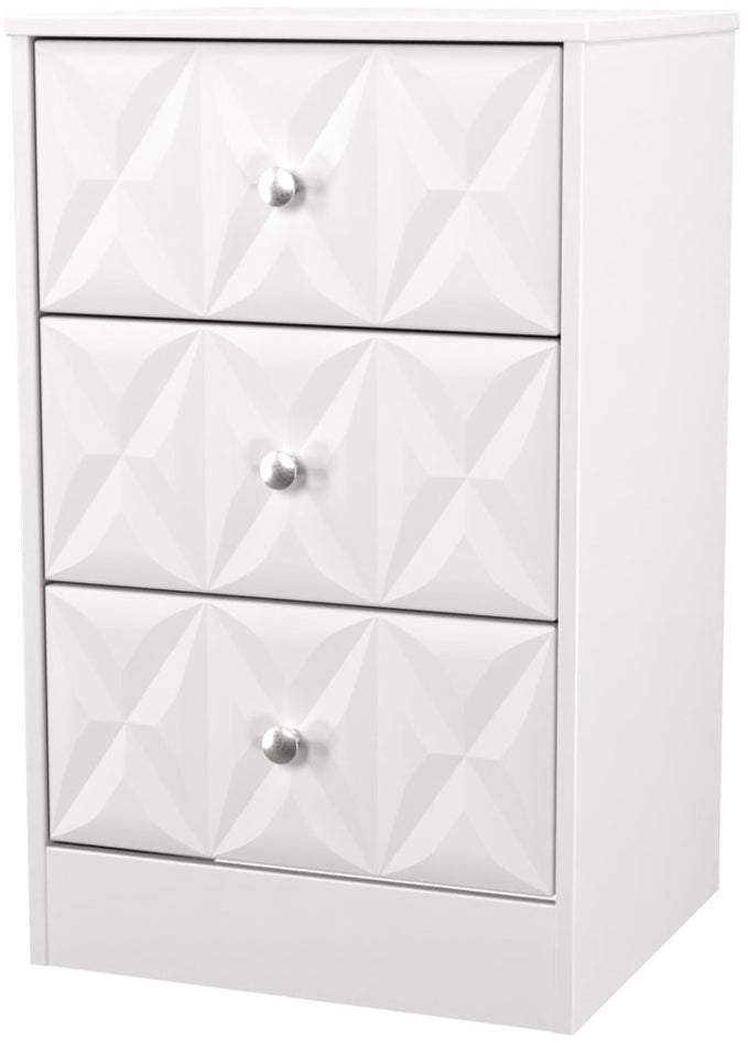 San Jose 3 Drawer Bedside Table