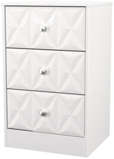 San Jose 3 Drawer Bedside Table