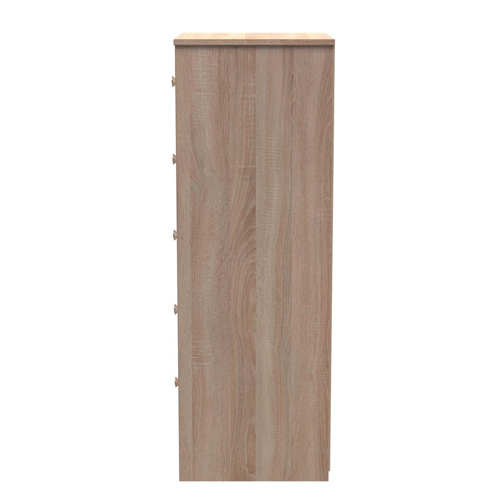 San Jose 5 Drawer Bedside Table