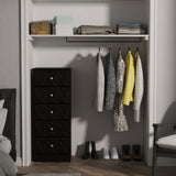 San Jose 5 Drawer Bedside Table