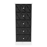 San Jose 5 Drawer Bedside Table