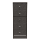 San Jose 5 Drawer Bedside Table
