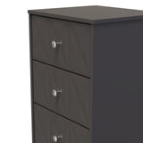 San Jose 5 Drawer Bedside Table