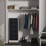 San Jose 5 Drawer Bedside Table