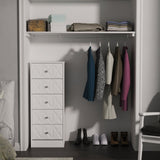 San Jose 5 Drawer Bedside Table
