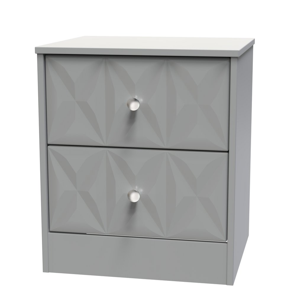 San Jose 2 Drawer Bedside Table