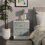 San Jose 2 Drawer Bedside Table