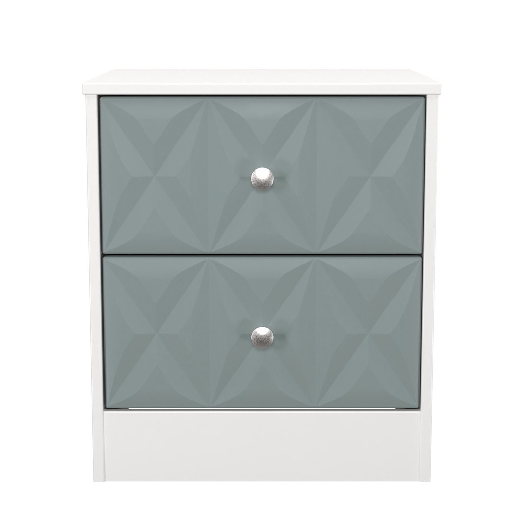 San Jose 2 Drawer Bedside Table