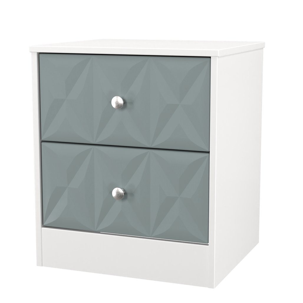 San Jose 2 Drawer Bedside Table