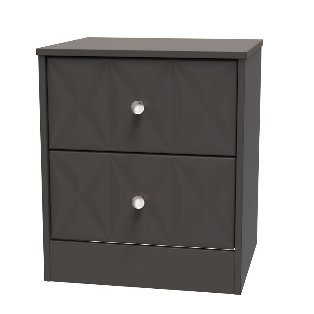 San Jose 2 Drawer Bedside Table