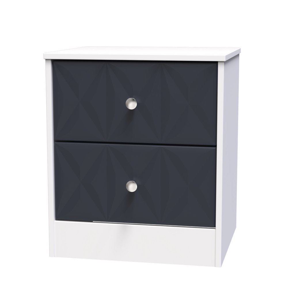 San Jose 2 Drawer Bedside Table