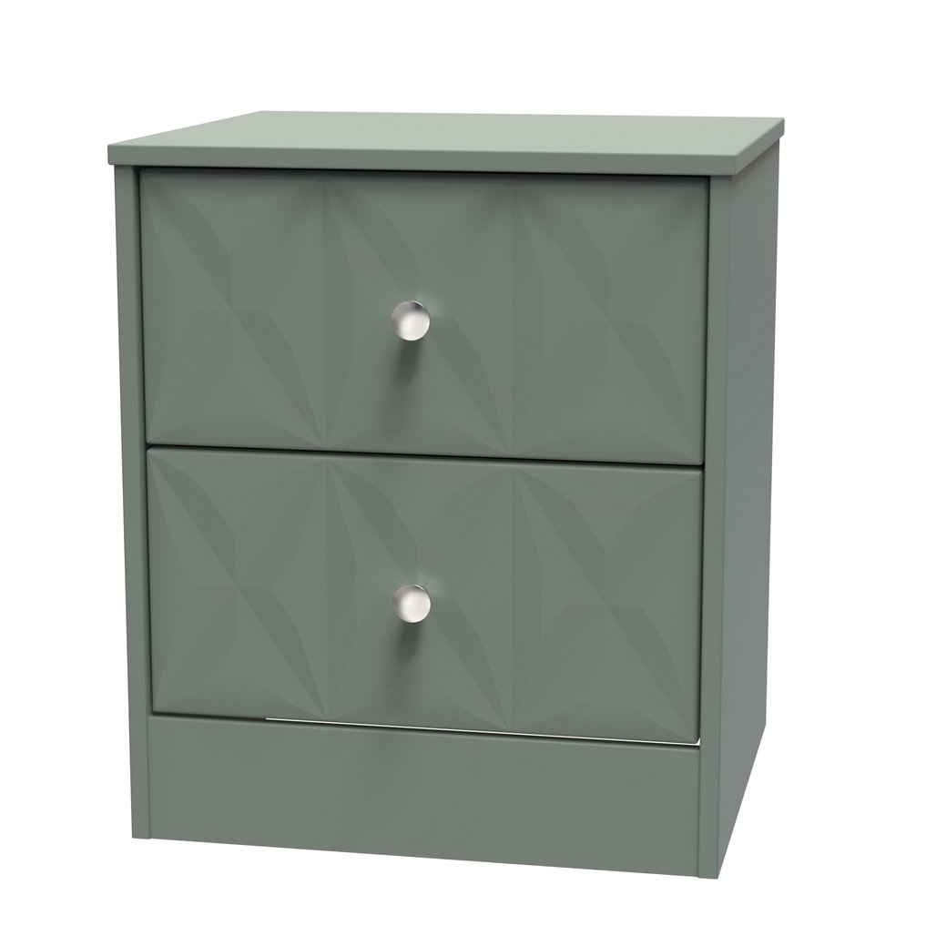 San Jose 2 Drawer Bedside Table