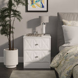 San Jose 2 Drawer Bedside Table