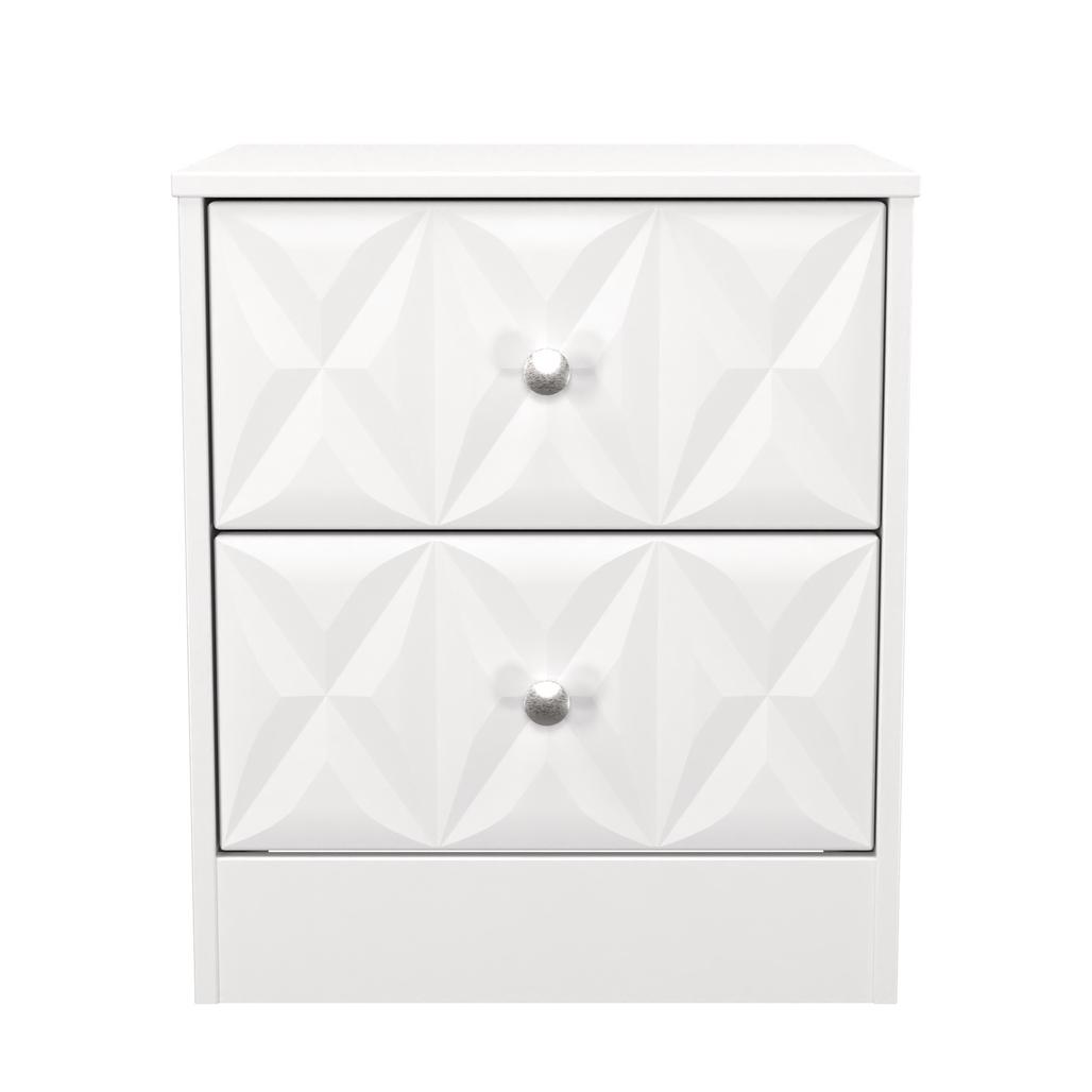 San Jose 2 Drawer Bedside Table