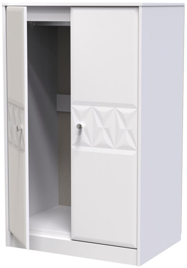 San Jose Compact 2 Door Double Wardrobe