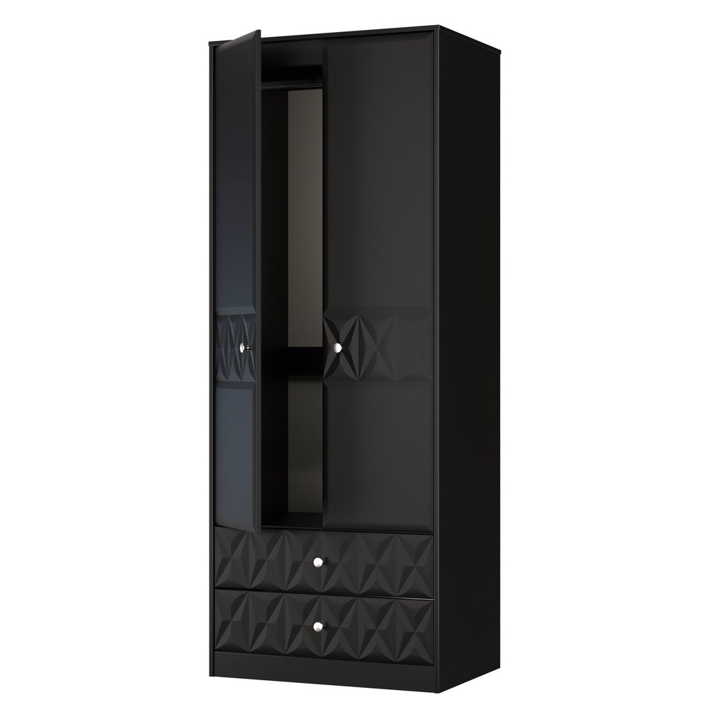 San Jose Tall 2 Door 2 Drawer Double Wardrobe