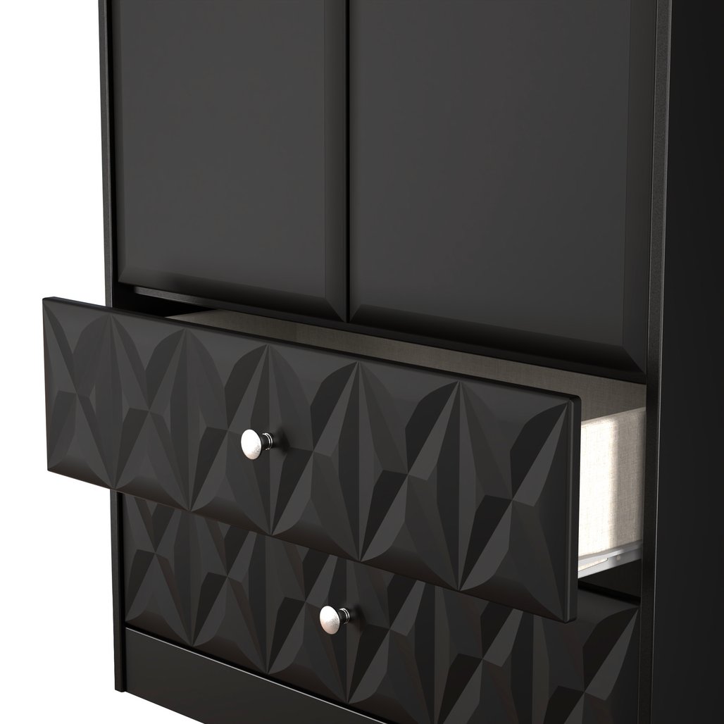 San Jose Tall 2 Door 2 Drawer Double Wardrobe