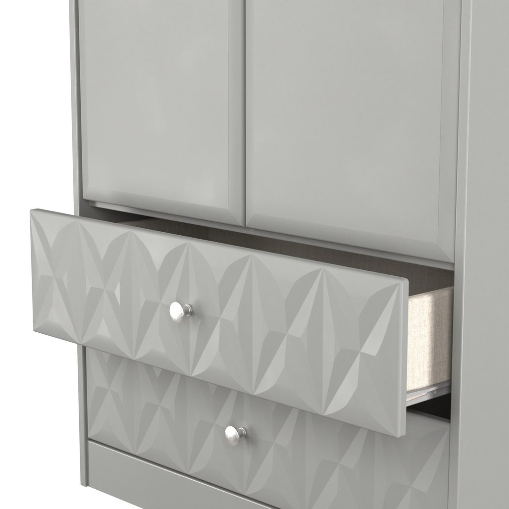 San Jose Tall 2 Door 2 Drawer Double Wardrobe