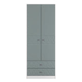 San Jose Tall 2 Door 2 Drawer Double Wardrobe