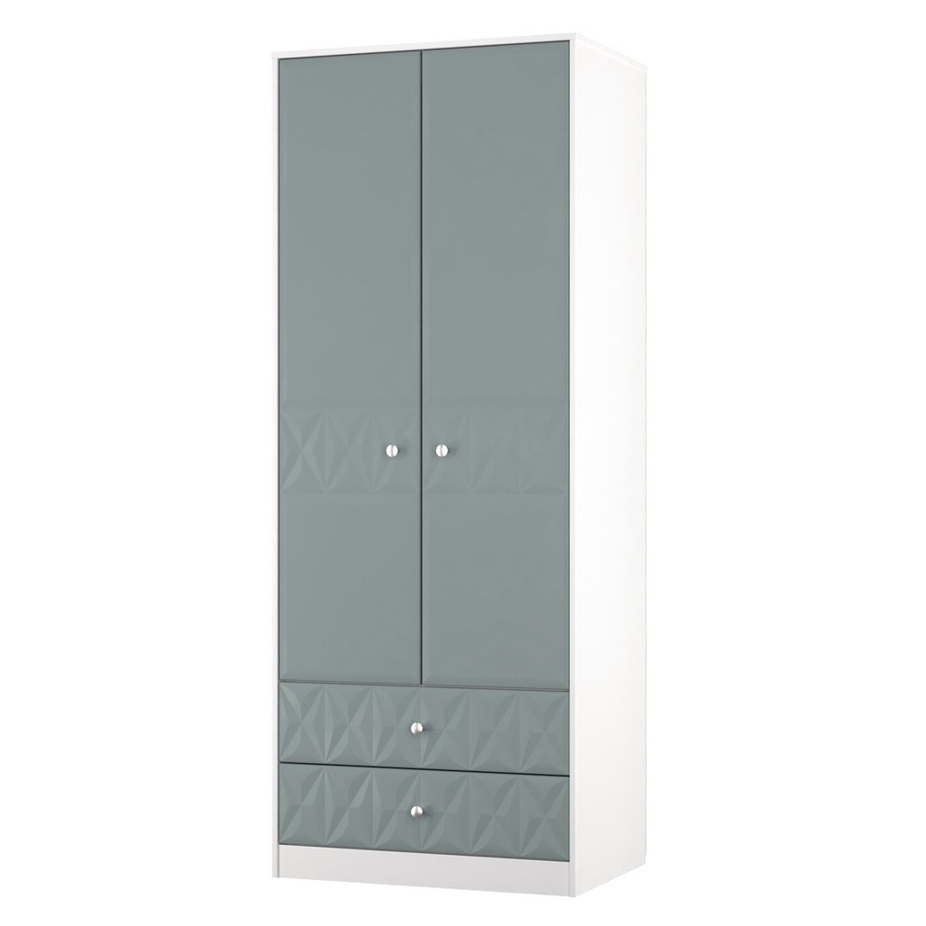 San Jose Tall 2 Door 2 Drawer Double Wardrobe