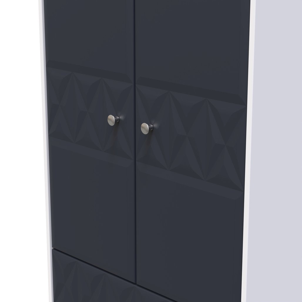 San Jose Tall 2 Door 2 Drawer Double Wardrobe
