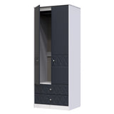 San Jose Tall 2 Door 2 Drawer Double Wardrobe