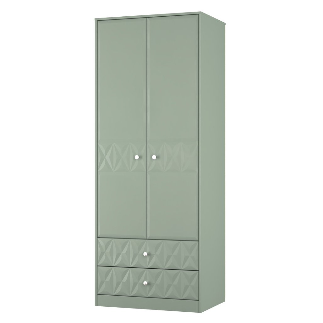 San Jose Tall 2 Door 2 Drawer Double Wardrobe