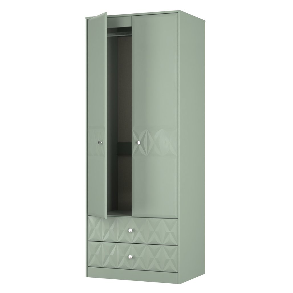 San Jose Tall 2 Door 2 Drawer Double Wardrobe