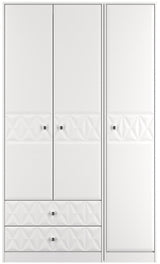 San Jose Tall 3 Door 2 Drawer Triple Wardrobe