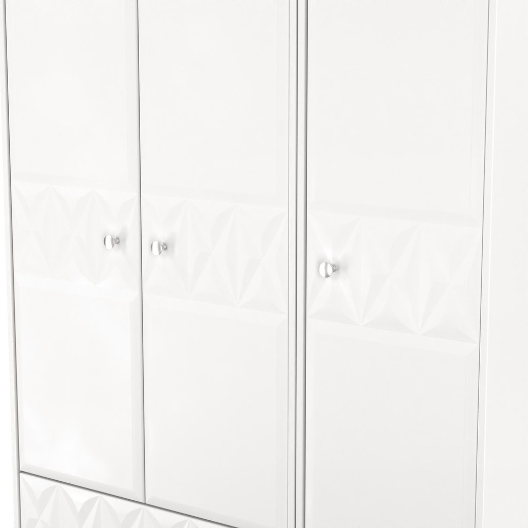 San Jose Tall 3 Door 2 Drawer Triple Wardrobe