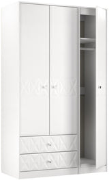 San Jose Tall 3 Door 2 Drawer Triple Wardrobe