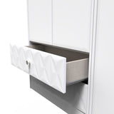 San Jose Tall 3 Door 2 Drawer Triple Wardrobe