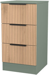 Java 3 Drawer Bedside Table