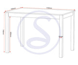Santana Dining Table Set with 4 Chairs