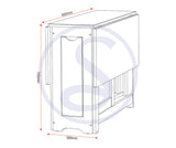 Santos Butterfly Folding Space Saving Dining Set
