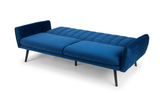 Afina Blue Velvet Sofa Bed