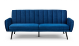 Afina Blue Velvet Sofa Bed