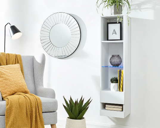 Galicia Wall Mounted Tall Shelving Unit